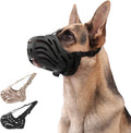 KnJuLee silicone dog muzzle black front view