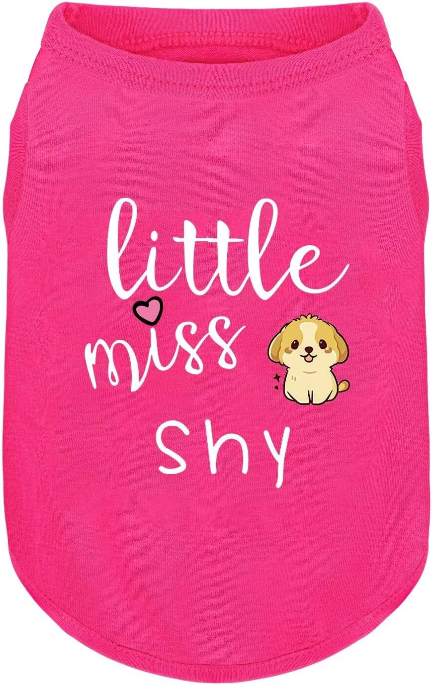Pink Cotton Dog Shirt with 'Little Miss Princess' Print, Soft & Breathable Pet Apparel for Small to Large Dogs, All-Season Sleeveless Vest, Cute and Comfortable Dog Outfit.Pink Crown XS - Image 11