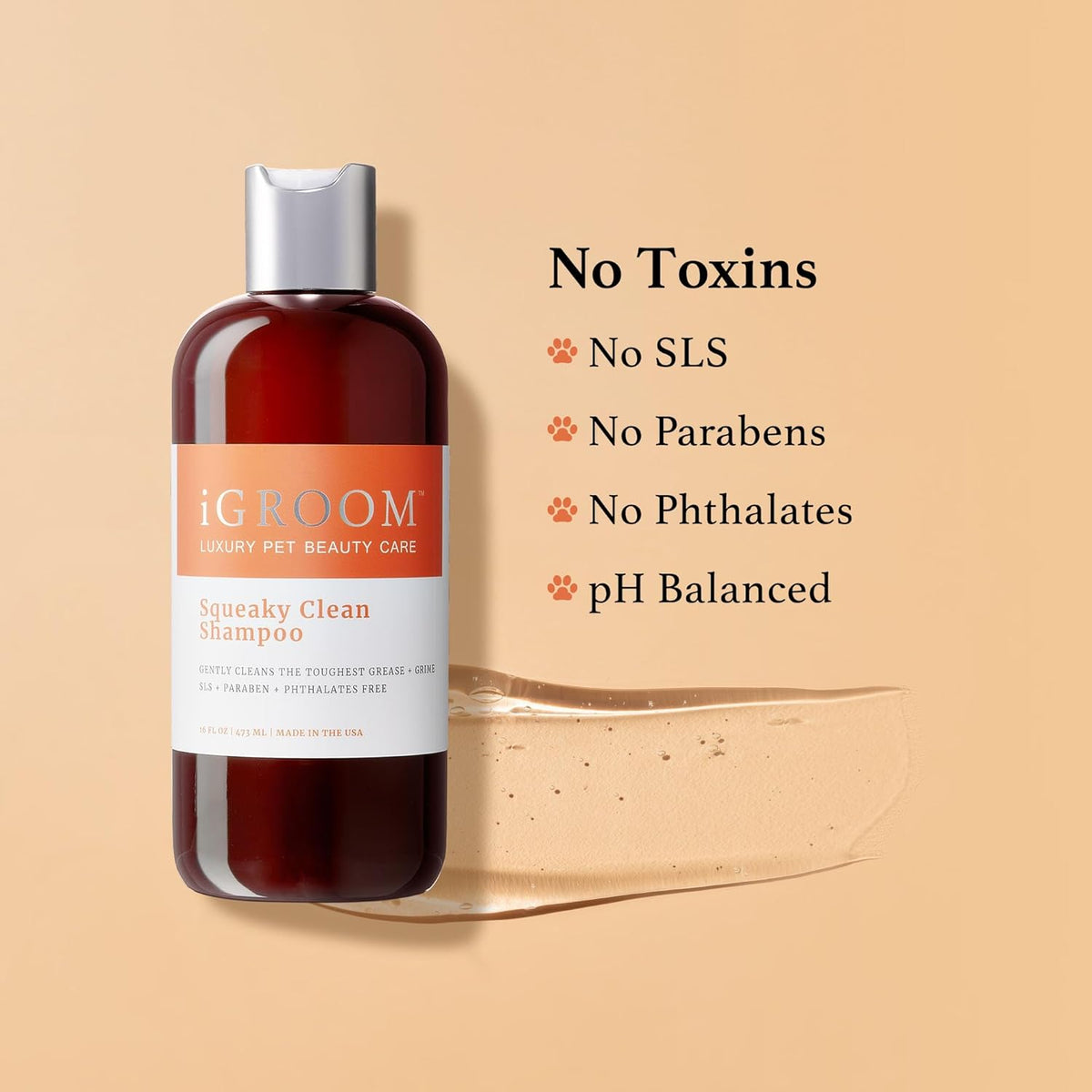 Safe pH balanced pet shampoo for sensitive skin