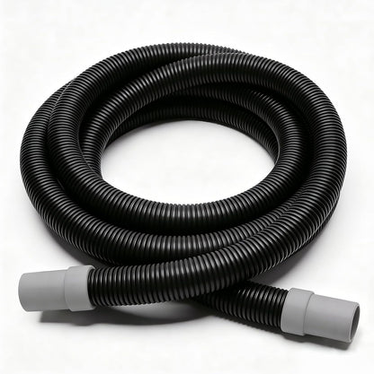 XwaYexa A20015 ribbed hosing front view showing flexible black corrugated aquarium filter tubing design.