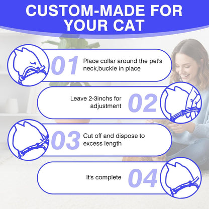 USA imported cat soothing collar packaging with instructions