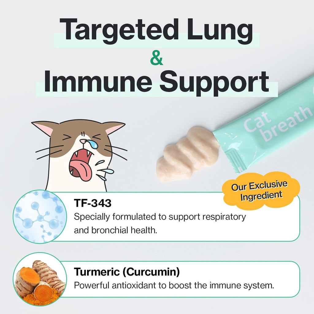 Premium imported USA cat health supplement box for cold and cough relief