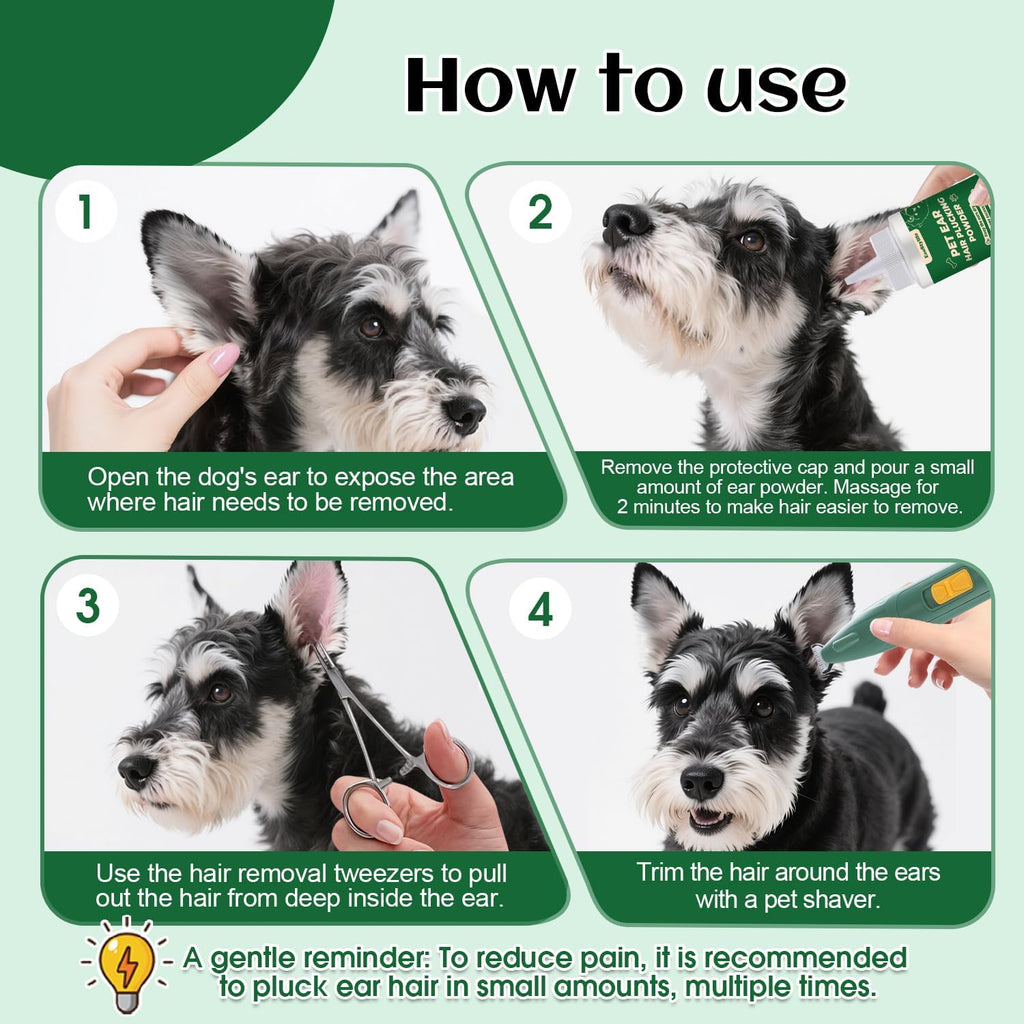 Essential ear care kit for Schnauzers and Poodles