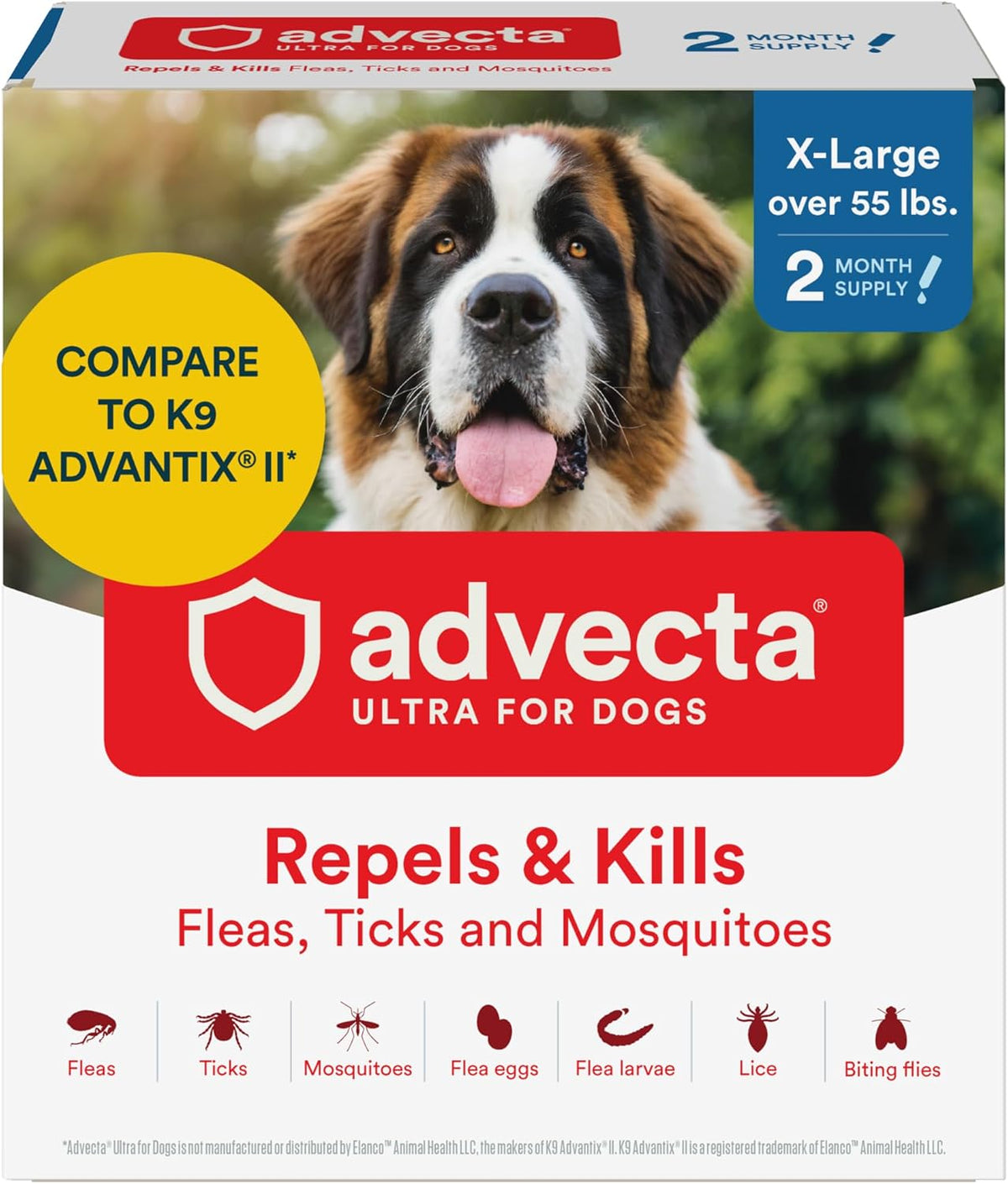 Advecta Ultra Flea and Tick Prevention for Dogs - Large Dog Flea and Tick Treatment & Control - Mosquito Repellent - Fast Acting Waterproof Topical Drops, 4 Month Supply - Image 12