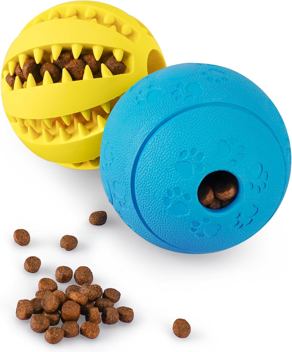 HIPPIH Indestructible Squeaky Dog Toys, Interactive Dog Balls 2 Pack, Chew Toys for Aggressive Chewers, Natural Rubber Puppy Toy for Large/Medium Dogs, Tough Puppy Teething Toy, Relieve Anxiety - Image 10
