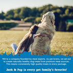 Imported premium pet treats for small breeds on counter