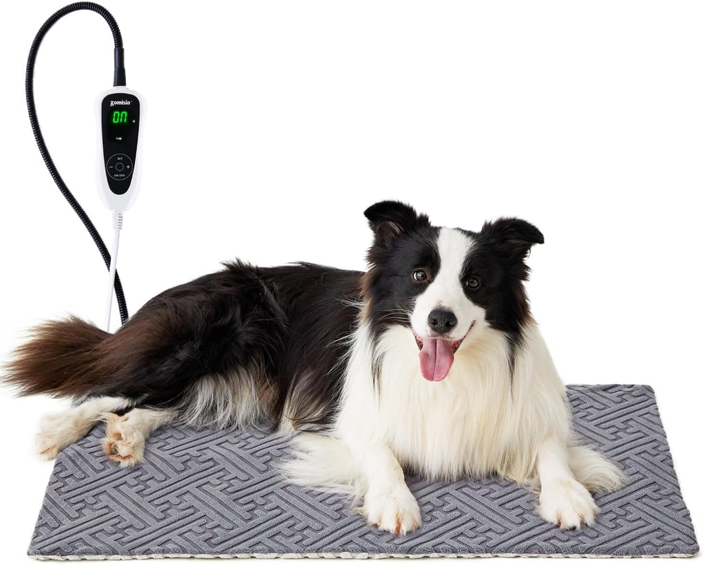 ZOMISIA Cat Heating Pad - 11 Adjustable Temperature and 25 Timer Options, Heated Cat Bed Indoor with Chew-Resistant Cord for Small Dogs, 18x18 Inch - Image 13