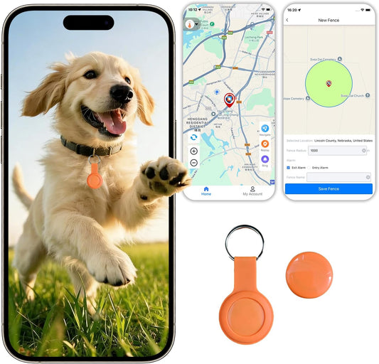 Wnrfg Pet GPS Tracker front view smart pet locator for dogs and cats