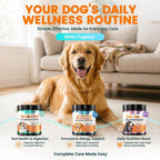 Carmelie premium dog chews with prebiotic inulin and fructooligosaccharides for canine vitality.