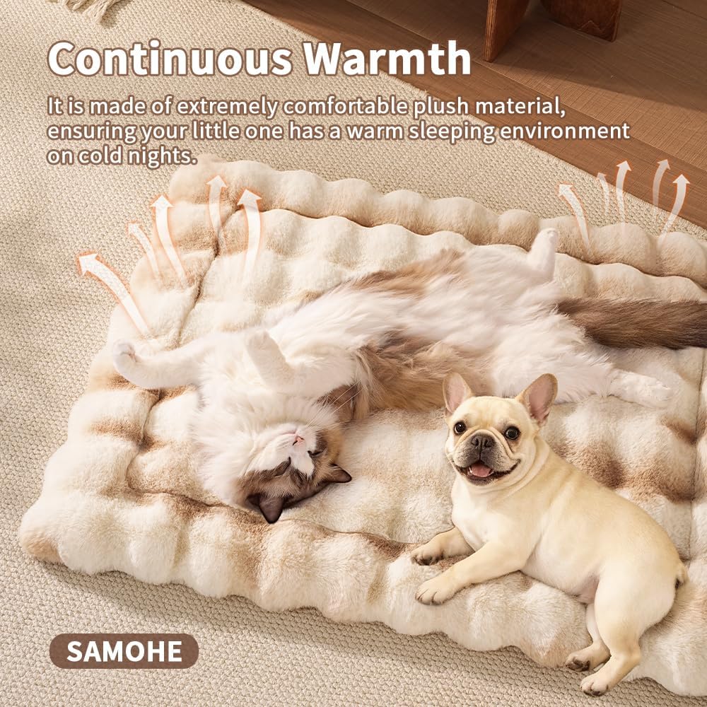 SOMAHE camel colored pet bed placed on a sunny window sill