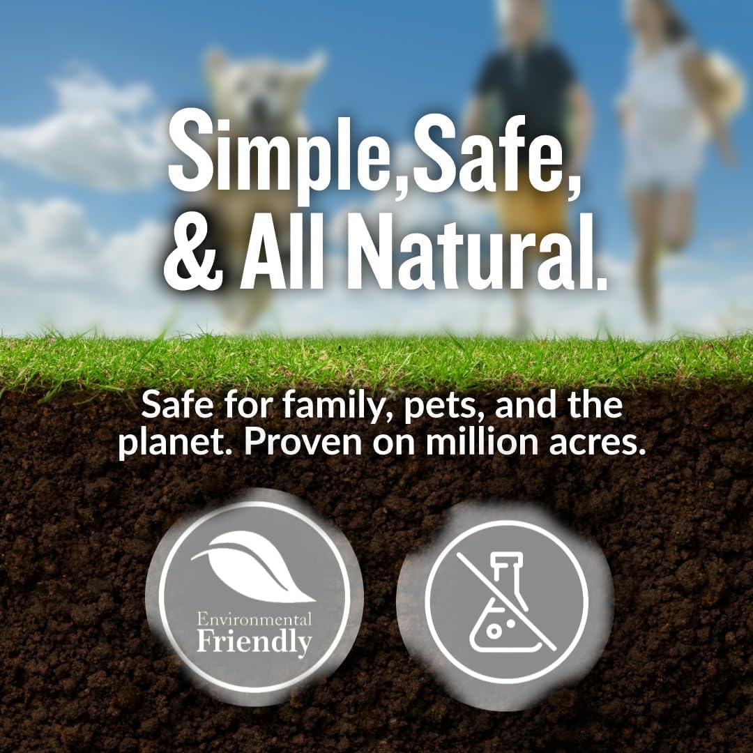 Turf Titan K9 Correcter bottle showing pet-friendly and natural ingredients