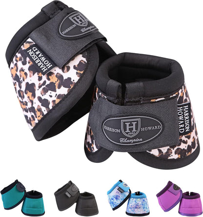 Harrison Howard Horse Bell Boots Overreach Bell Boots No-Turn Bell Boots for Horse-Durable Protective Hoof Boot - Image 13