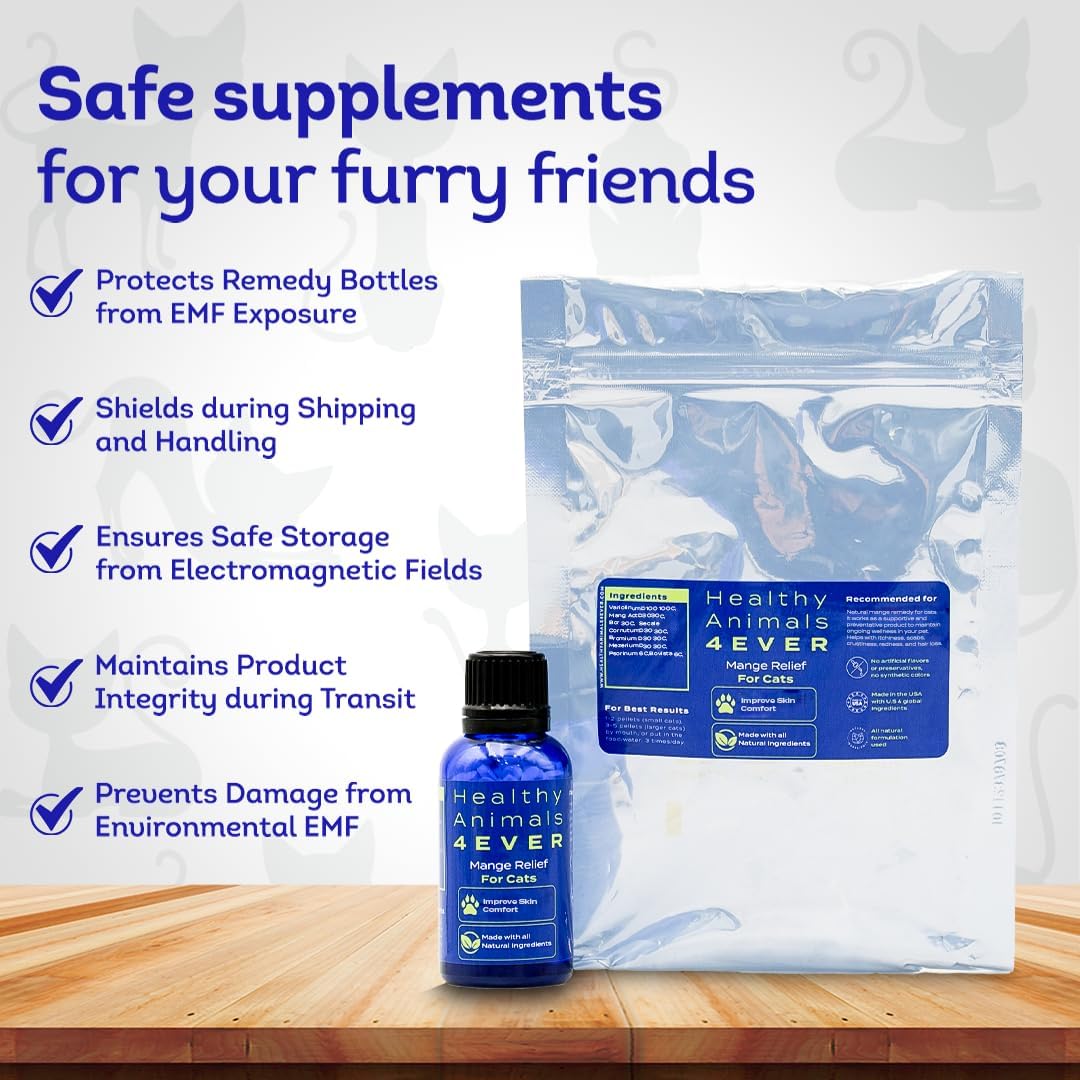 Dissolvable homeopathic pellets for feline mange treatment