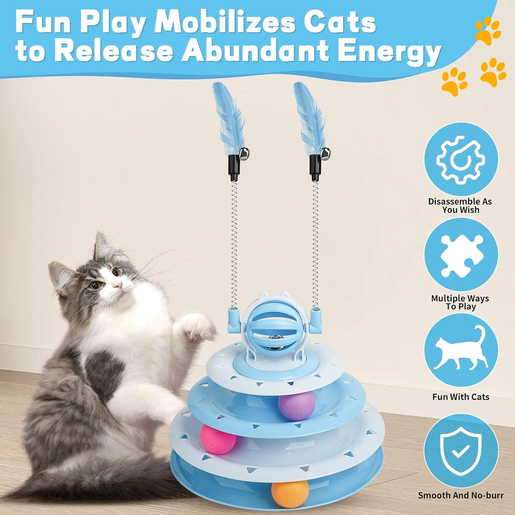 Goosheep blue kitten plaything packaged box view for premium pet gifting.