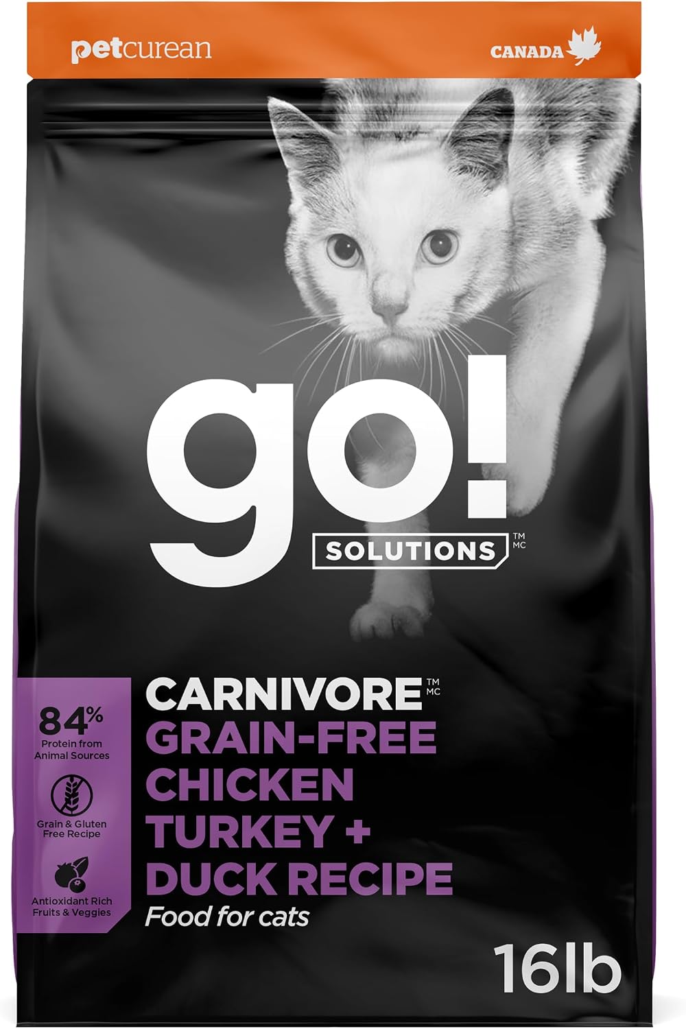 Go! Solutions Carnivore Chicken, Turkey & Duck Dry Cat Food, 3 lb | Grain-Free High Protein Kibble to Fuel Muscles, Supports Digestive & Urinary Tract Health, For Kittens, Adults & Seniors - Image 13
