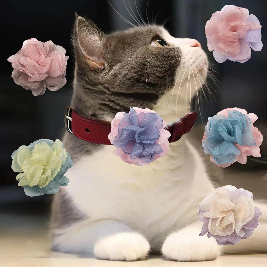 Ubqubq floral charms arranged for dog collar styling
