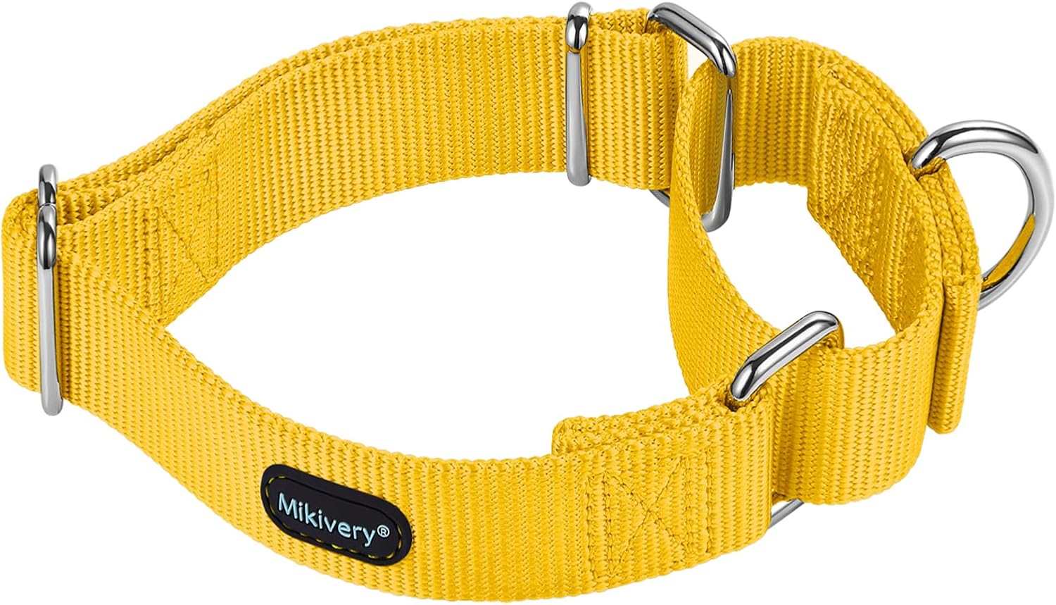 Mikivery Martingale Dog Collar Nylon Adjustable and Safety Training Colourful Comfortable Metal Buckle Pet Collars for Small Medium and Large Dogs(Haze,M) - Image 9