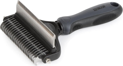 Shires Equestrian Ezi-Groom Tidy Up Comb Blue stainless steel teeth