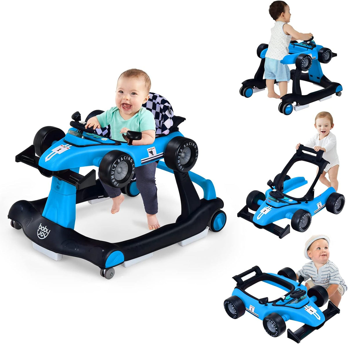 Baby Joy 4-In-1 Foldable Baby Walker front view
