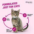 Close up of the gentle applicator nozzle on Cheristin flea medicine for cats