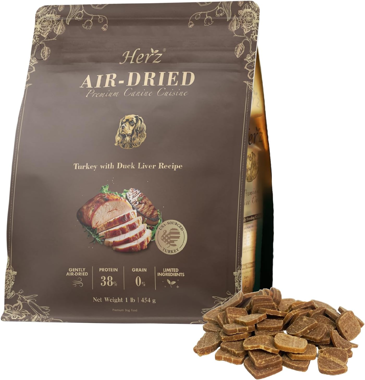 Herz Air-Dried Dog Food Chicken & Duck Liver Recipe 2.2 lb, All-Natural, High-Protein, Grain-Free, Limited Ingredients, Complete & Balanced, Premium Canine Cuisine - Image 12