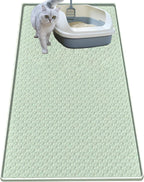 Cat Litter Mat for Litter Box, Silicone Large Cat Litter Trapping Mat - 34x22 in, Waterproof & Non-Slip, Durable & Easy Clean, Gray - Image 15