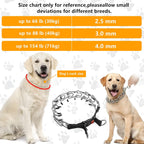 Adjustable stainless steel links for dog training