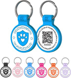 Silicone Cat Tags Personalized Small for Pet Collars, QR Code Cat Name Tags, Scan Location Alerts, Purple S - Image 9