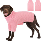 Small Dog Sweater, Turtleneck Dog Sweater for Cold Weather, Puppy Knitwear Pullover for Christmas Thanksgiving, Pet Winter Knitted Sweatshirt for Pug Dachshund, Red S - Image 14