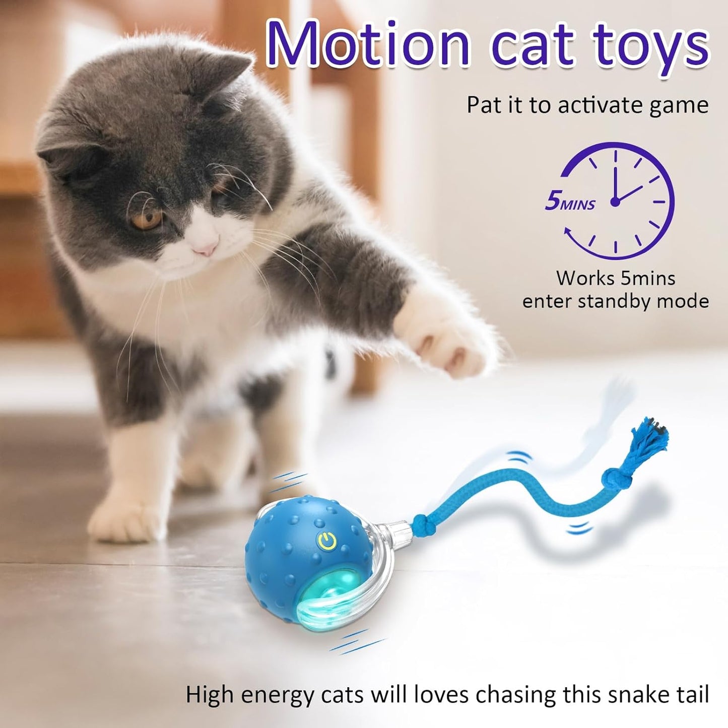 Rechargeable robotic kitten toy ball showcasing the durable outer silicone shell construction