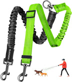 Double Dog Leash - 360 degreesSwivel Tangle Free Splitter Attachment, 2 Dogs Multi-Functional Leashes, Dual Rope for Outdoor Walk Train Small Medium Large Two Pet, Fuchsia - Image 14