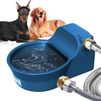 1Gal/3.8L Automatic Water Dispenser for Dogs, Patented Automatic Dog Water Bowl Dispenser, Stainless Steel Outdoor Water Bowl Dispenser for Livestock Chicken, Dog Water Feeder Fit 3/4'' GHT Faucet - Image 10