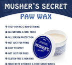 Musher's Secret Dog Paw Wax 200g - Natural Paw Balm for Dogs with Vitamin E - Helps Protect Paws from Hot Pavement, Ice & Salt - Moisturizes Cracked Pads - Lick-Safe, Non-Toxic Dog Paw Protector - Image 9