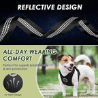 SlowTon Dog Seat Belt Harness for Car, Dog Car Harness Adjustable Mesh Breathable & Dog Seatbelt Safety Tether with Elastic Bungee for Small Medium Large Pets(Black, Double Clip, M) - Image 9