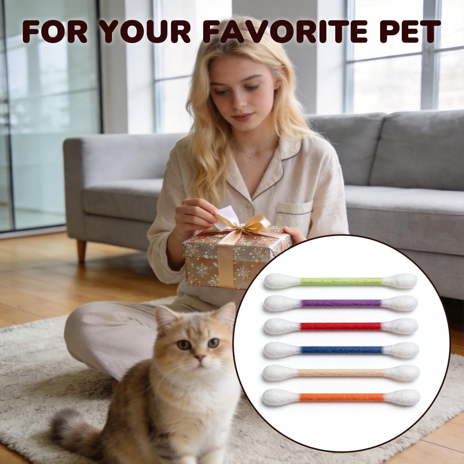 Set of 6 catnip toys for indoor boredom relief
