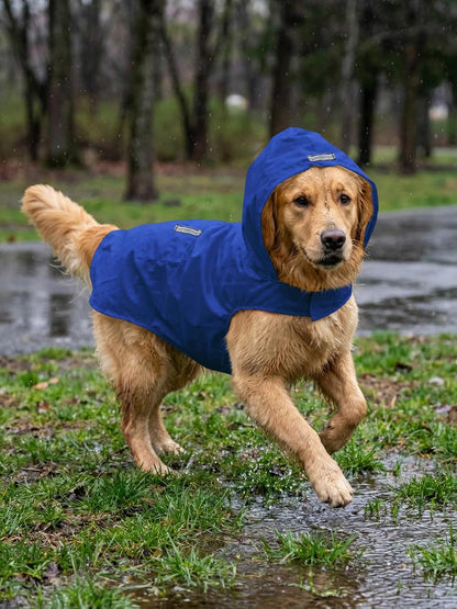 Haloumoning adjustable dog hood detailed view of the secure neck closures