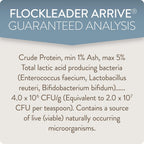 Brand packaging details highlighting USA quality sourcing for backyard flocks