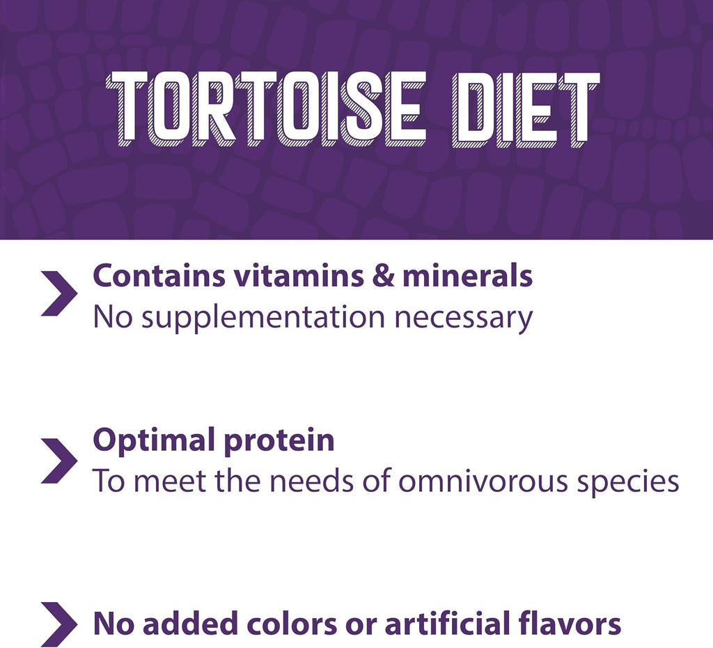 Authentic USA imported tortoise food side profile