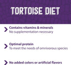 Authentic USA imported tortoise food side profile