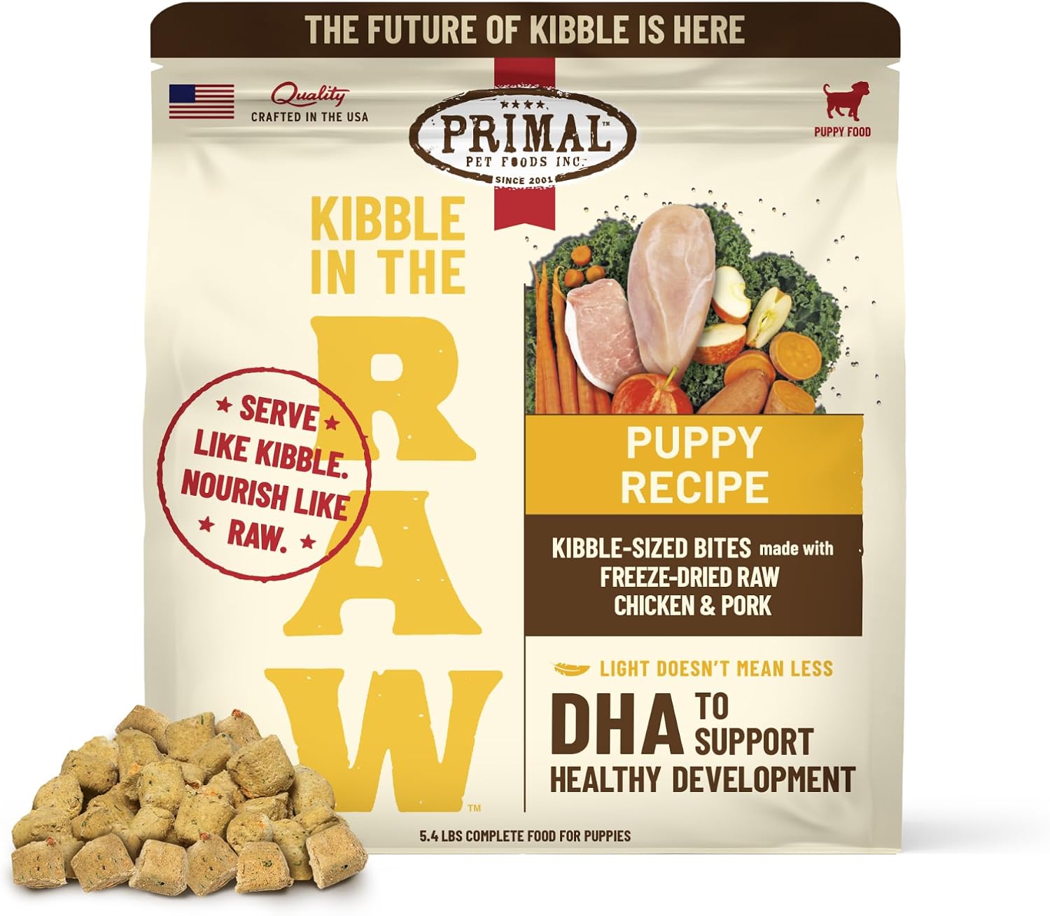 Primal Kibble in The Raw, Freeze Dried Dog Food, Beef, Scoop & Serve, Made with Raw Protein, Whole Ingredient Nutrition, Crafted in The USA, Dry Dog Food 1.5 lb Bag - Image 12