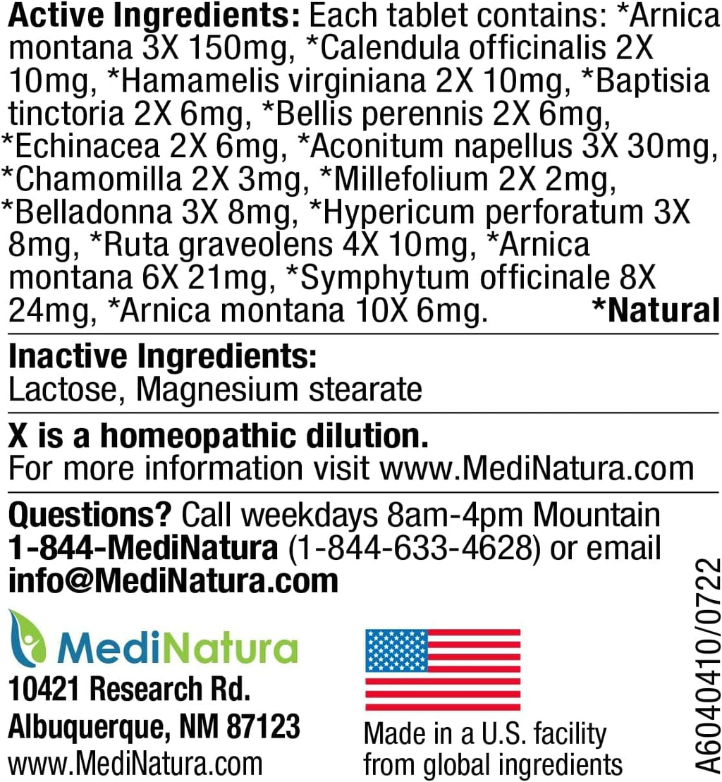 MediNatura homeopathic pet pain relief tablets for dog and cat joint stiffness