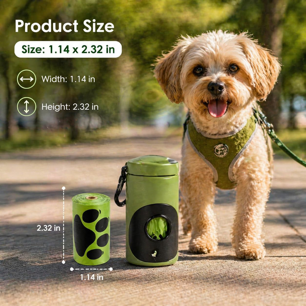 Thick leak proof dog waste bag showing double bottom seal strength.