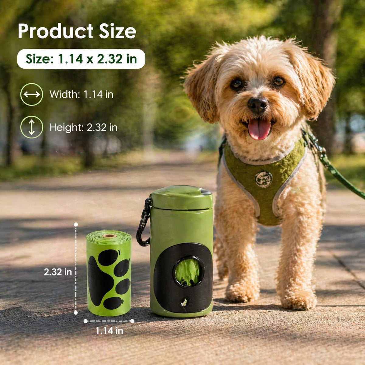 Thick leak proof dog waste bag showing double bottom seal strength.