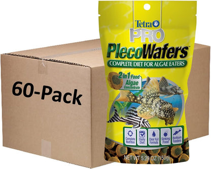 Tetra PRO PlecoWafers 2.12 Ounces, Nutritionally Balanced Vegetarian Fish Food, Concentrated Algae Center, Golds & Yellows, Model Number: 16447 - Image 6