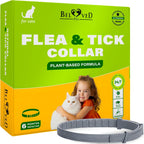 Brand logo and 2 count pack of natural cat collars