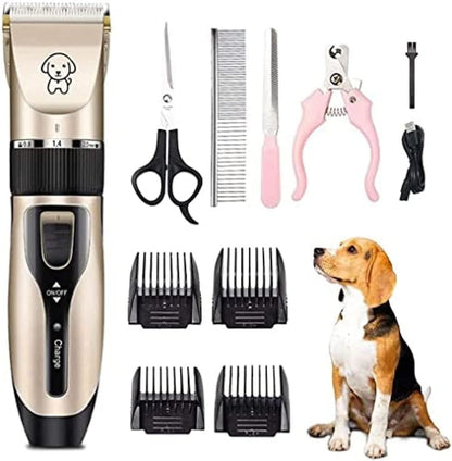 Yasao cordless rechargeable pet hair trimmer front view professional pet grooming machine