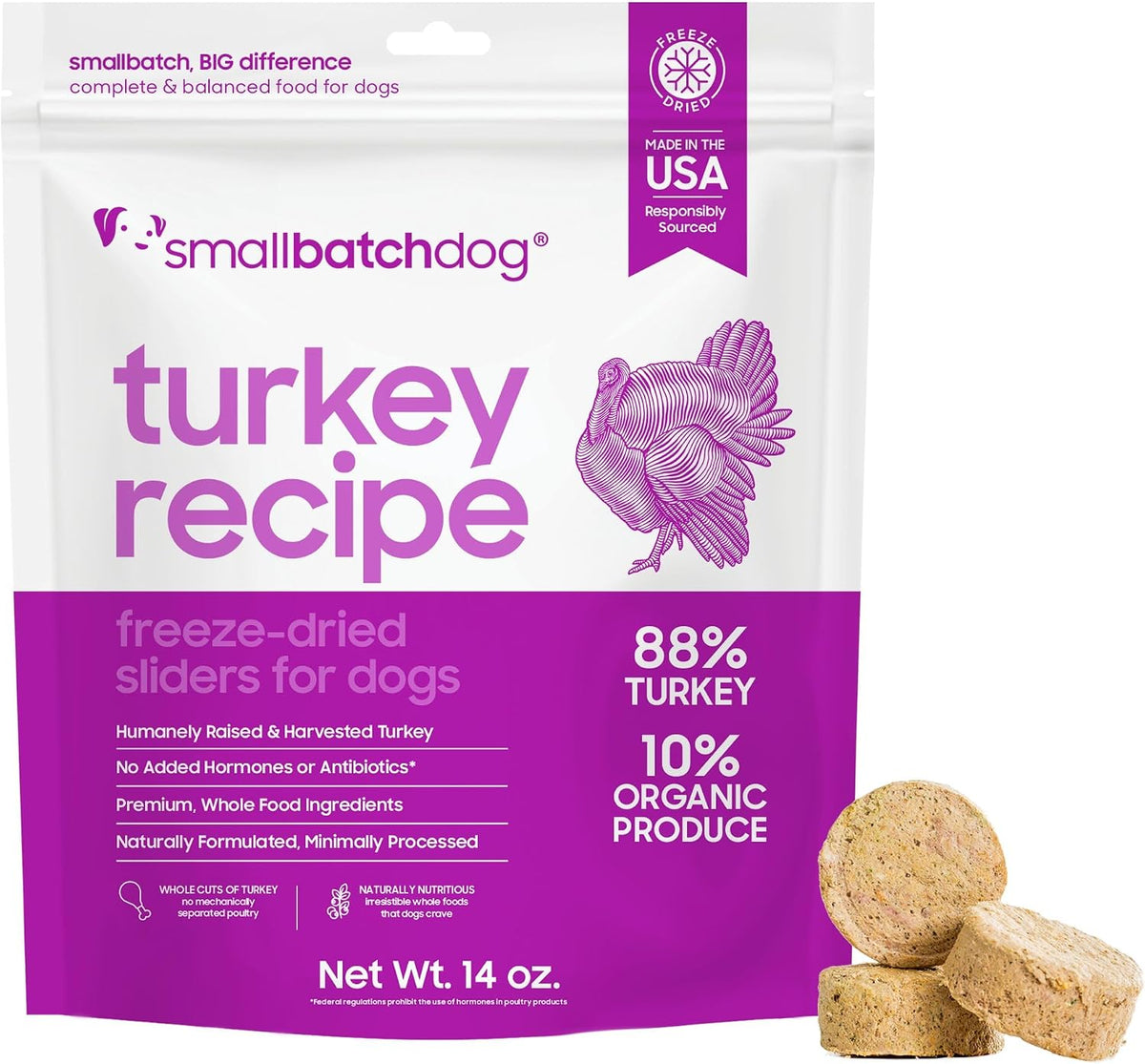 Smallbatch Pets Freeze Dried Raw Dog Food, Beef Recipe, 25 oz, Organic High Protein Dog Food, Grain Free, Made in the USA, Humanely Raised Grass-Fed Beef, Single Protein, Picky Eaters, Hydrate & Serve - Image 15