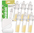 Haakaa Silicone Colostrum Collectors Set 6 pack front view for breastfeeding