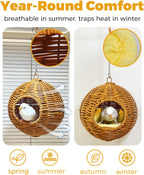 Chewproof Steel Frame Bird Nest for Cage, Washable Small Bed Hammock - Image 5