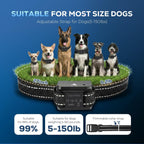 Citronella Dog Bark Collar, Dog Bark Collar for Large Medium Small Dogs, Bark Collar with Adjustable Spray & Sensitivity, Rechargeable Anti-Bark Collar for Dogs with Safe, 2 Collar Straps(Black) - Image 4